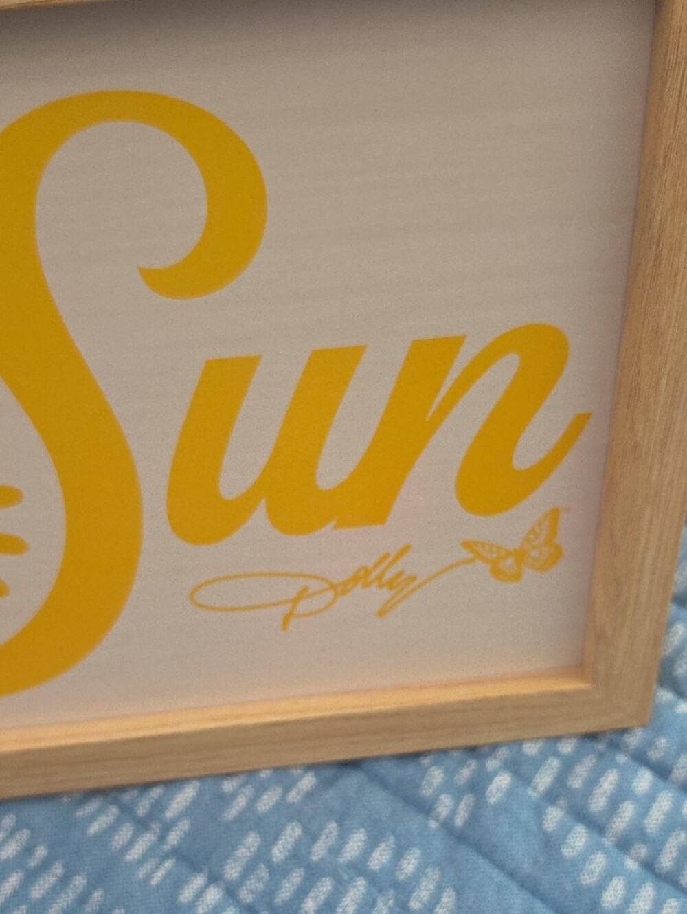 One Day Sale!Dolly PARTON New Pink & Yellow 'Shine Like the Sun' Framed Wall Art - Picture 2 of 5